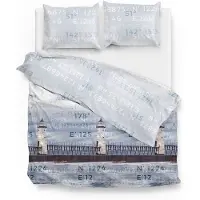 Zo! Home Dekbedovertrek Tanner Blue Satijn-240 x 200 / 220 cm | Lits-Jumeaux