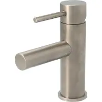 Hotbath Buddy B003 Wastafelkraan Geborsteld Nikkel - Zonder Waste - Messing - Kranen, Wastafelkranen, Opbouw Wastafelkranen - 8718924070192