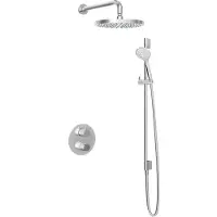 Hotbath Get Together IBS1A inbouw regendouche met 3s handdouche, glijstang en 30cm hoofddouche chroom