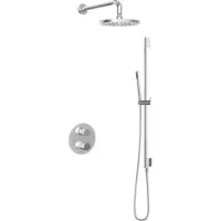 Hotbath Get Together IBS1A inbouw regendouche met 20cm hoofddouche en glijstang chroom