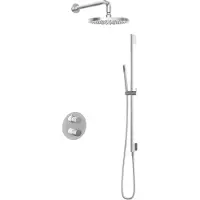 Hotbath IBS1A Buddy Inbouw Doucheset - Chroom - Met Staafhanddouche - 25cm Hoofddouche - Met Wandarm - Met Glijstang - Kranen, Douchekranen, - Kranen, Douchekranen, Douchesets, Inbouw douchesets