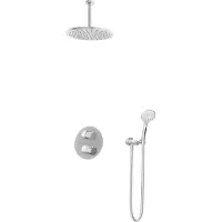 Hotbath Get Together IBS1A inbouw regendouche met 3s handdouche, 15cm plafondarm en 30cm hoofddouche chroom