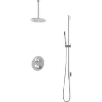 Hotbath IBS1A Buddy Inbouw Doucheset - Chroom - Met Staafhanddouche - 20cm Hoofddouche - Met Plafondbuis 30cm - Met Glijstang - Kranen, Douchekranen, - Kranen, Douchekranen, Douchesets, Inbouw