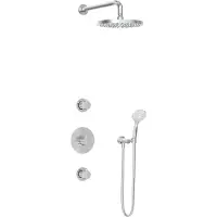 Hotbath Get Together IBS1CR inbouwdouche met 3s handdouche en 25cm hoofddouche chroom