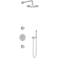 Hotbath Get Together IBS1CR inbouwdouche met 25cm hoofddouche chroom