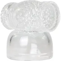 EasyToys - Wand Collection - Opzetstuk met Masturbator - Transparant
