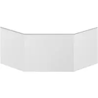 Plieger Contour voorpaneel 125cm t.b.v. Contour hoekbad wit