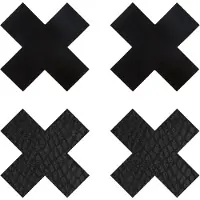 Eye Candy - Tepelstickers met slangenprint - Zwart