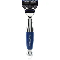 Edwin Jagger Scheermes Razors Gillette Fusion Proglide Blue & Chrome Plated Ref.R363CRF 1Stuks | Voor Mannen