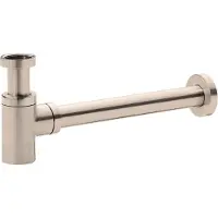 Mueller Star Luxe sifon laag 11/4" geborsteld staal