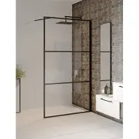 Riho Grid GB400 inloopdouche 140x200cm met zwarte profielen 6mm