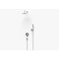 Boss & Wessing Bws pesso regendouche inbouw hoofddouche 20 cm omstelknop incl handdouche chroom