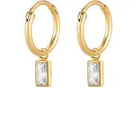 Elli Oorbellen goud / transparant