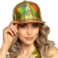 Boland Baseballpet holografisch goud (goud)