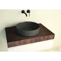 SSI Design Solid Float waskom 40x12cm donkergrijs