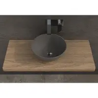 SSI Design Solid Thin waskom 39x14,5cm donkergrijs