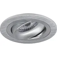BES LED Spot Armatuur GU10 - Pragmi Alpin Pro - GU10 Inbouwspot - Rond - Zilver - Aluminium - Kantelbaar - Ø92mm