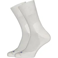 Falke Run eenkleurig katoen functioneel materiaal sokken unisex wit - maat 46-48
