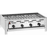 Bartscher RVS Gas-combi-tafelbraadgrill 4 Branders 27(h) x 85(b) x 55,5(b) cm