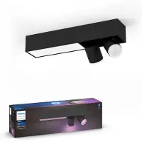 Philips Hue Centris Opbouwspot White and Color - Zwart - Rechthoek - 2-Spots