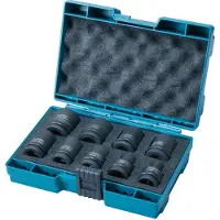 Makita D-41517 Kracht doppenset voor slagmoersleutel 1/2" 9 delig