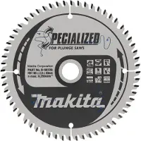 Makita B-56786 Invalcirkelzaagblad gemelamineerd | Specialized | 165 x 20 mm | 60-tands