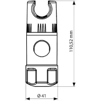 Tiger glijstuk Ø19mm chroom