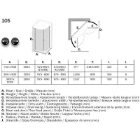 Sealskin Get Wet by Sealskin 105 kwartrond 700x900mm