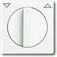 Busch-Jaeger Abb Busch-Jaeger Jaloezie Draaiknop + Pijlsymbool Future Linear Mat Wit