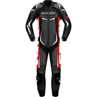 Spidi Track Wind Pro, lederen pak, 1 stuk. ,zwart/rood/witte ,48