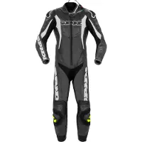 Spidi Sport Warrior Pro, leren pak, 1 stuk, geperforeerd ,zwart/witte ,50