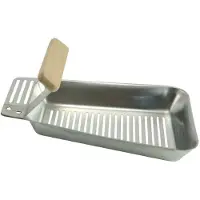 Bbq collection Barbecue Pan roestvrij staal met houten handvat