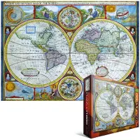 Eurographics puzzel Antique World Map - 1000 stukjes