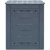 VidaXL Compostbakken 3 st 780 L 60x60x73 cm grijs
