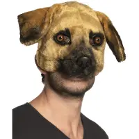 Boland halfmasker hond unisex polyester bruin one size