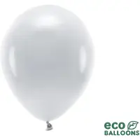 Party Deco Pastel Zilvergrijze Ballonnen Premium Organic (100st)