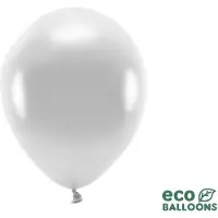 Party Deco Metallic ballonnen zilver 100 stuks