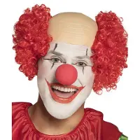 Boland Clowns pruik Bardy (rood en naturel)