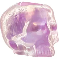 Kosta Boda Still Life Waxinehouder schedel lichtroze - 115mm
