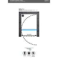 Saniclass Create douchedeur 60x200cm profielloos met antikalk en 8mm veiligheidsglas geborsteld RVS