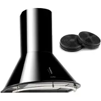 Klarstein Lumio Neo retro-afzuigkap recirculatieset 610 m³/h zwart