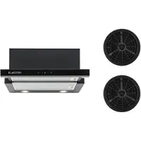 Klarstein Vinea afzuigkap recirculatieset 60cm 610m³/h actief koolfilter zwart