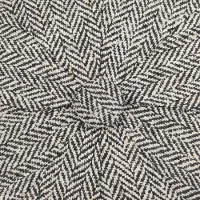 Stetson Hatteras Zijde Flat Cap By Stetson zwart-wit | Maat: 60 cm