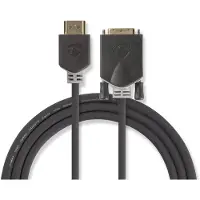 Nedis CCBP34800AT20 Videokabel-Adapter 2 m HDMI Typ A (Standard) DVI-D Anthrazit