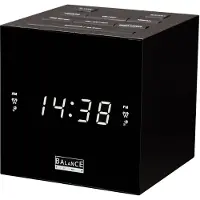 Coppens Balance wekkerradio am/fm digitaal led zwart met usb