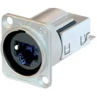 Neutrik NE8FDY-C6 EtherCon RJ45 CAT6 inbouwbussen NE8FDY-C6 Bus, inbouw NE8-FDY0-C6 Aantal polen: 8P8C Aantal polen (sensoren) 8P8C Nikkel 1 stuk(s)