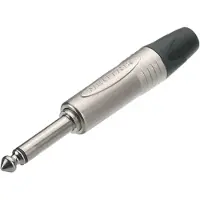 Neutrik NP2X Jackplug 6.35 mm Stekker, recht Aantal polen: 2 Mono Zilver 1 stuk(s)