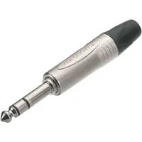 Neutrik NP3X - Jackplug 3-Polig 1/4 Recht - Vernikkelde contacten - Grijs