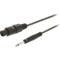 Sweex SWOP16200E50 Luidsprekerkabel Speaker 2-pins Female - 6.35 Mm Male 5.0 M Donkergrijs