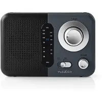 Nedis FM radio 2,4W / zwart/grijs